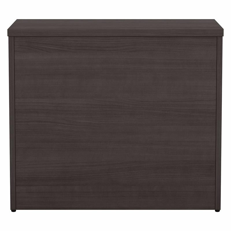 Maklaine Engineered Wood Office Storage Cabinet with Drawers in Storm Gray