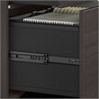 Maklaine Engineered Wood Office Storage Cabinet with Drawers in Storm Gray