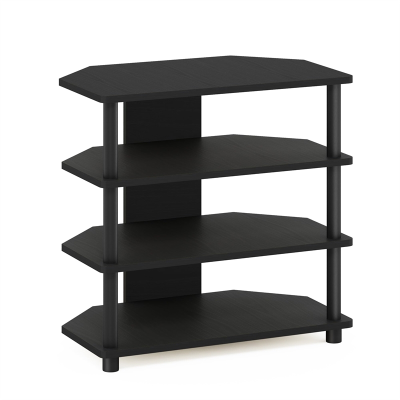 Maklaine Engineered Wood 4-Tier Petite TV Stand for TV up to 25
