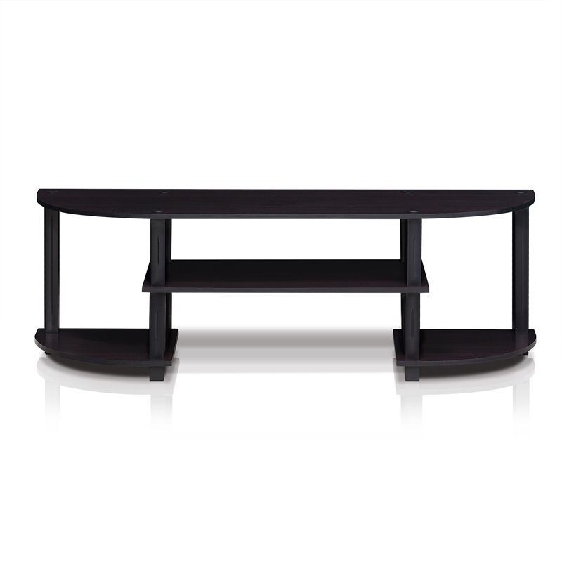 Maklaine Turn-S-Tube Wood TV Entertainment Center for TV up to 55