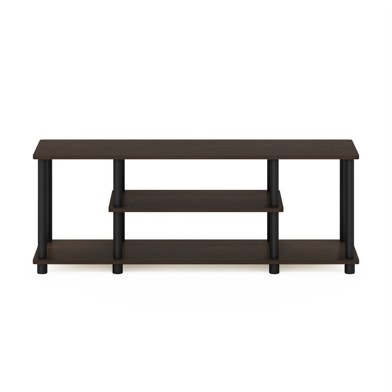 Maklaine Turn-N-Tube Wood Entertainment TV Stand for TV up to 50