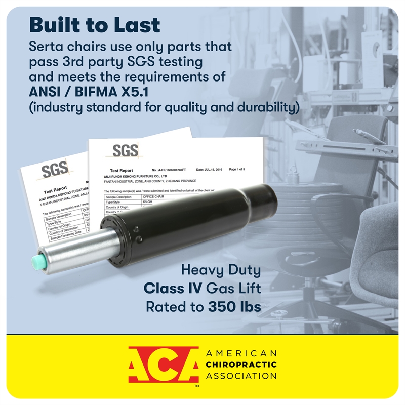 Maklaine Executive Big & Tall Ergonomic Office Chair Bonded Leather Black