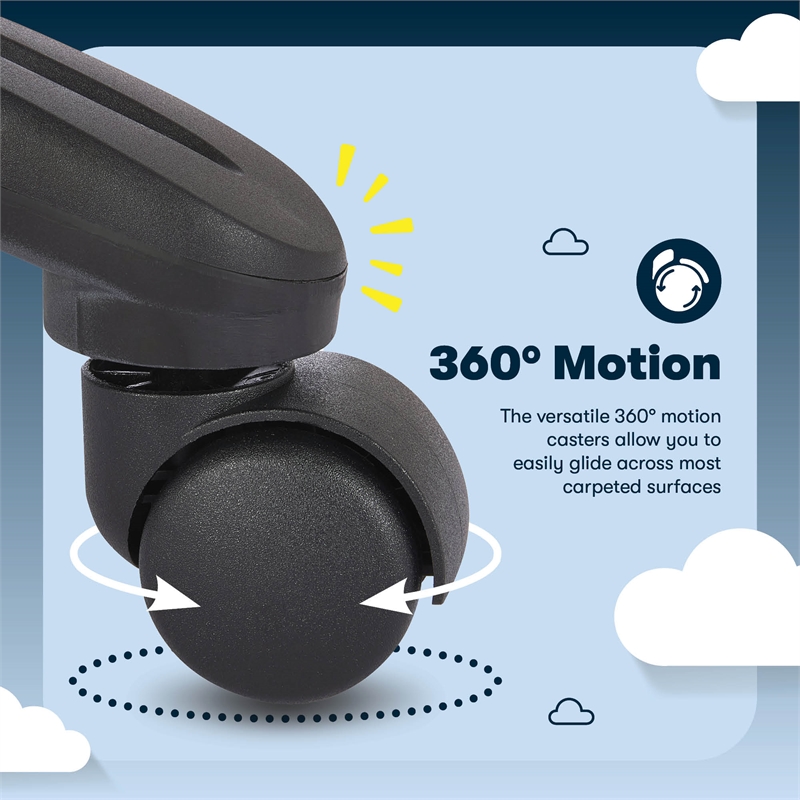 Maklaine Executive Big & Tall Ergonomic Office Chair Bonded Leather Black