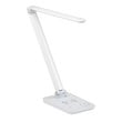 Maklaine Pivoting LED Lamp - Wireless Charging Pad & USB Port - White