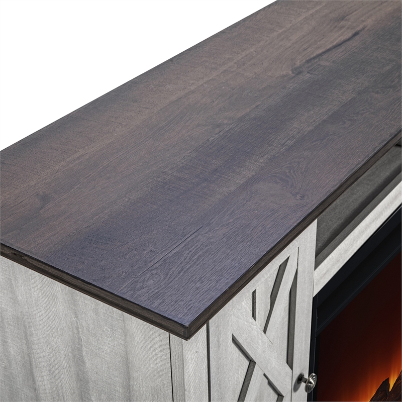 Maklaine 2-Door TV Stand Media Console for TV up to 75