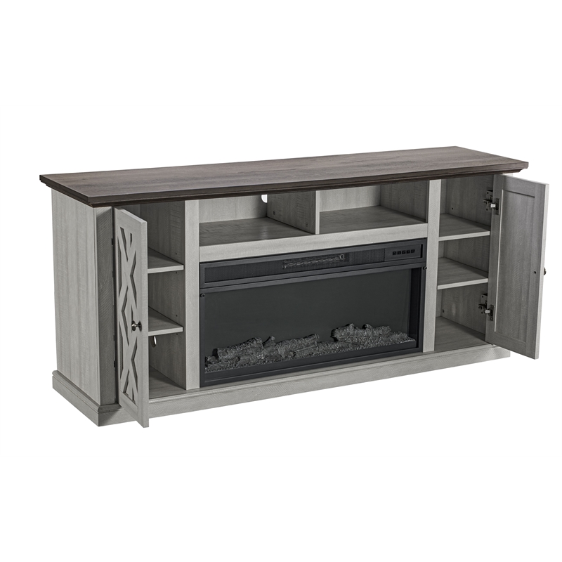 Maklaine 2-Door TV Stand Media Console for TV up to 75