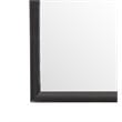 Maklaine Contemporary Engineered Wood Frame Mirror in Black Finish