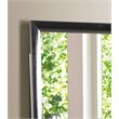 Maklaine Contemporary Engineered Wood Frame Mirror in Black Finish