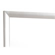 Maklaine Contemporary Engineered Wood Frame Mirror in Silver Champagne