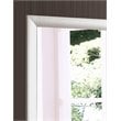 Maklaine Contemporary Engineered Wood Frame Mirror in Silver Champagne