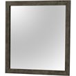 Maklaine Transitional Engineered Wood Frame Mirror in Gray Finish