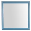 Maklaine Traditional Engineered Wood Frame Mirror in Teal Finish