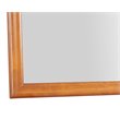 Maklaine Traditional Wood Veneer Frame Low Distortion Glass Mirror in Oak