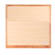 Maklaine Traditional Wood Veneer Frame Low Distortion Glass Mirror in Oak