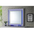 Maklaine Transitional Engineered Wood Frame Mirror in Silver Champagne