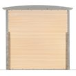 Maklaine Contemporary Engineered Wood Frame Mirror in Silver Champagne