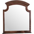 Maklaine Traditional Engineered Wood Frame Mirror in Cappuccino