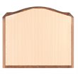Maklaine Transitional Engineered Wood Frame Mirror in Cappuccino
