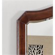 Maklaine Transitional Engineered Wood Frame Mirror in Cappuccino