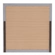 Maklaine Contemporary Wood Frame Mirror in Silver Champagne Finish