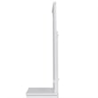 Maklaine Contemporary Wood Trim Frame Mirror in White Finish