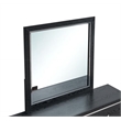 Maklaine Contemporary Wood Frame Mirror in Bold Black Finish
