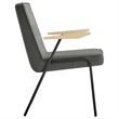 Maklaine Modern / Contemporary Dining Armchair in Slate Finish