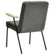 Maklaine Modern / Contemporary Dining Armchair in Slate Finish