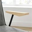 Maklaine Modern / Contemporary Dining Armchair in Slate Finish