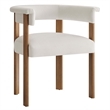 Maklaine Contemporary Performance Velvet Dining Chairs - Set of 2