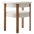 Maklaine Contemporary Performance Velvet Dining Chairs - Set of 2