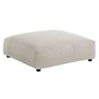 Maklaine 4-Piece Modular Corduroy Upholstered Sectional Sofa in Almond
