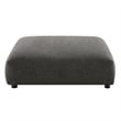 Maklaine 3-Piece Modular Upholstered Fabric Sectional Sofa in Charcoal