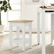 Maklaine Modern / Contemporary Kitchen Stool in Oak White Finish