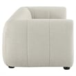 Maklaine Contemporary Upholstered Fabric Upholstered Sofa in Linen