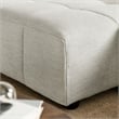 Maklaine Left-Facing Upholstered Fabric Modular Sofa with Chaise in Linen