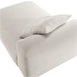 Maklaine Modular Upholstered Fabric Armless Chaise Lounge in Salt