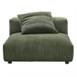 Maklaine 4-Piece Modular Corduroy Upholstered Sectional Sofa in Fern
