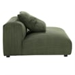 Maklaine 4-Piece Modular Corduroy Upholstered Sectional Sofa in Fern