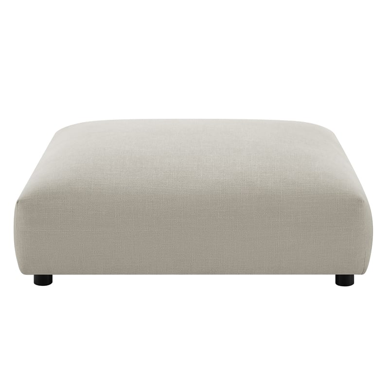 Maklaine 4-Piece Modular Upholstered Fabric Sectional Sofa in Linen