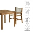 Maklaine 3-Piece Dining Set with Armchairs in Natural Natural