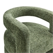 Maklaine Contemporary Chenille Upholstered Accent Chair in Basil