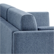 Maklaine Modern / Contemporary Soft Fabric Upholstered Sofa in Denim