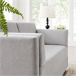 Maklaine Modern / Contemporary Soft Fabric Upholstered Sofa in Taupe