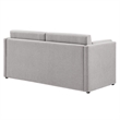 Maklaine Modern / Contemporary Soft Fabric Upholstered Sofa in Taupe