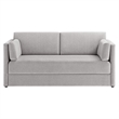 Maklaine Modern / Contemporary Soft Fabric Upholstered Sofa in Taupe