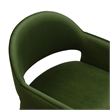 Maklaine Contemporary Performance Velvet Dining Armchair in Moss Green
