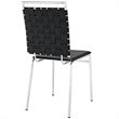 Maklaine Modern / Contemporary Dining Side Chair in Black Finish