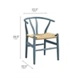 Maklaine Contemporary Woven Paper Rope Seat 29