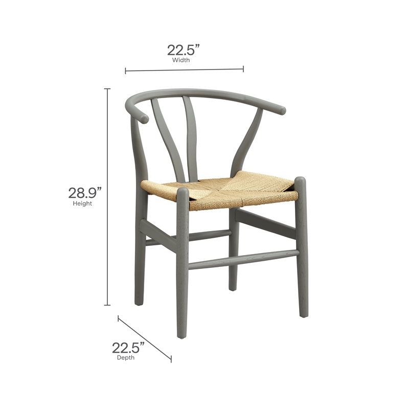 Maklaine Contemporary Woven Paper Rope Seat 29
